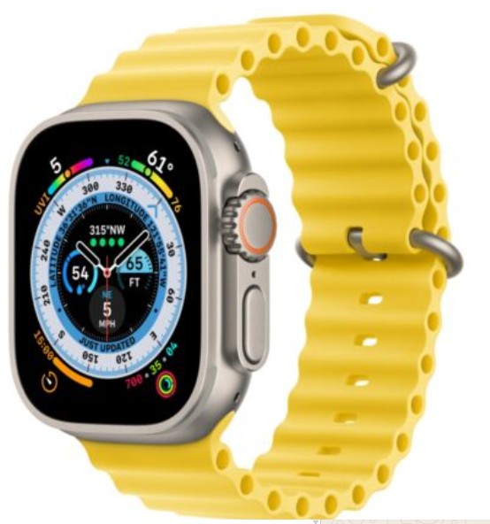 Apple Watch Ultra 49mm Titanium Yellow Ocean Band